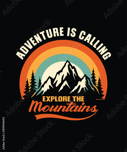 mountains t shirt design
