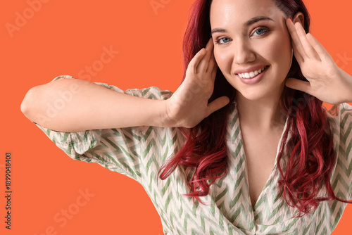 Beautiful young woman with ...