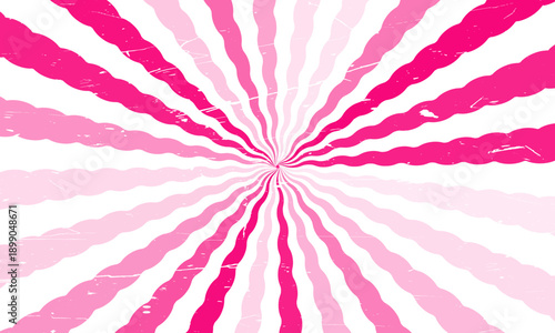 light pink and white sunburst background vector design. comic background with retro rays. sunburst grunge pattern background.
