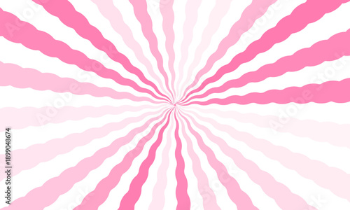 light pink and white sunburst background vector design. comic background with retro rays. sunburst pattern background.