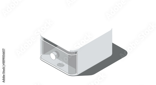 Clear Plastic Corner Bracket.