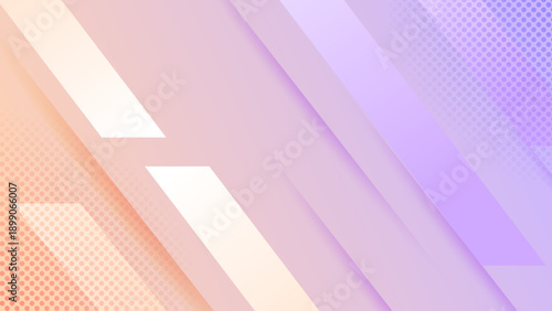 A professional abstract background featuring diagonal geometric shapes with soft orange and purple color transitions and halftone dot patterns