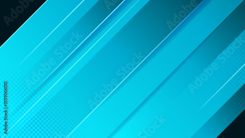 A sleek futuristic background with sharp cyan and blue diagonal stripes combined with subtle halftone dot textures
