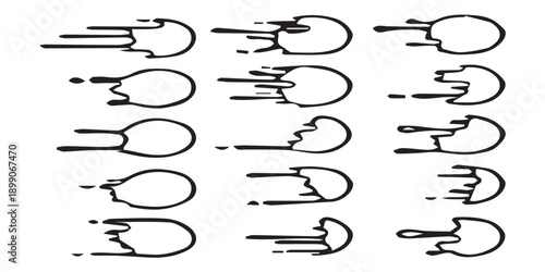 Set of speed lines and motion trails for comic books and cartoons.