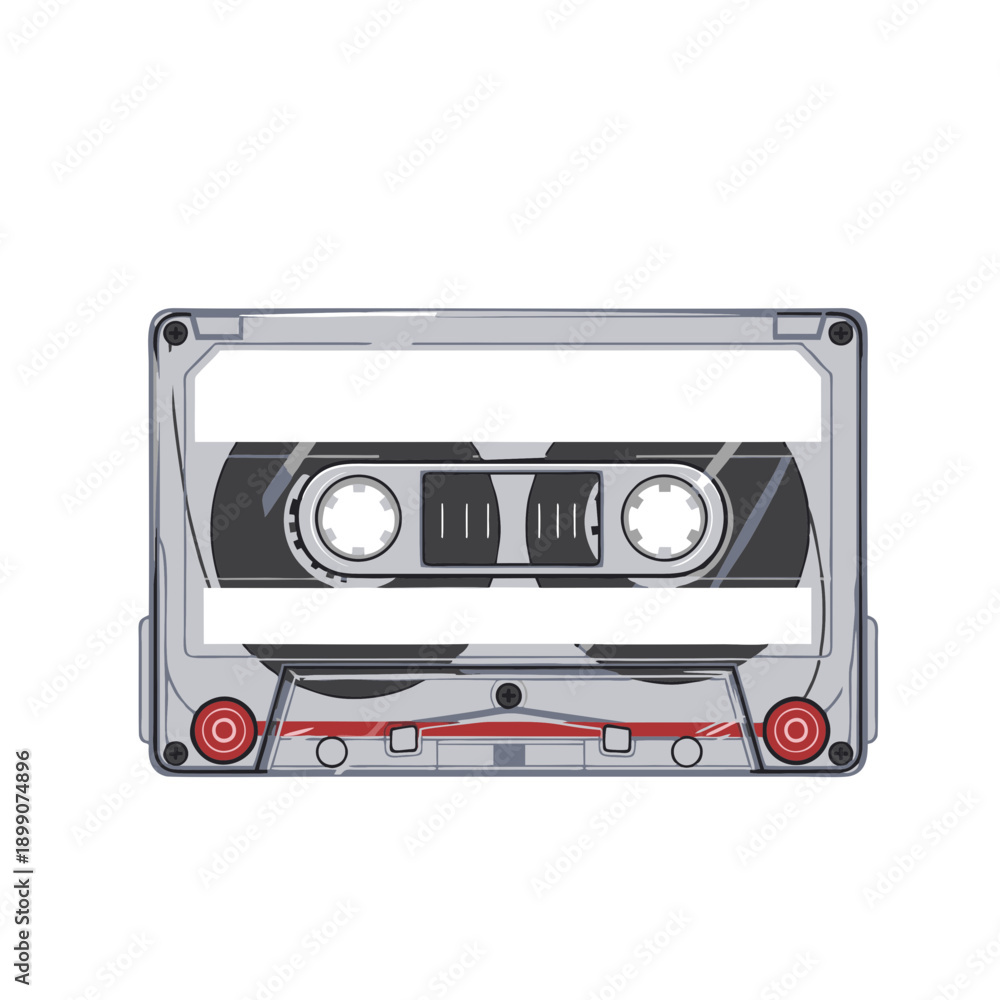 Obraz premium vintage retro audio cassette tape vector illustration