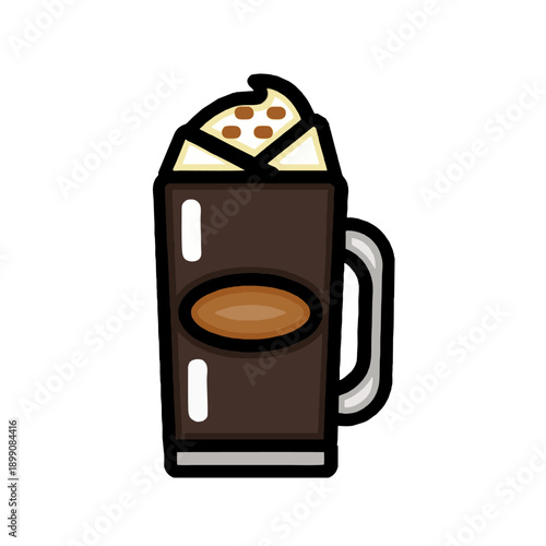 Iced Chocolate Drink Mug Icon