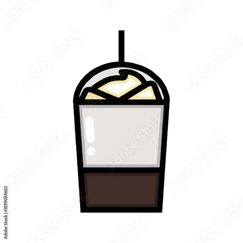 Iced Coffee Drink Cup Icon