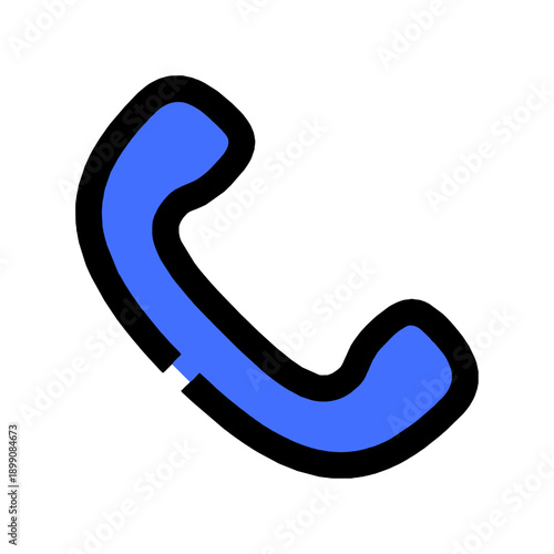 Telephone Handset Communication Icon