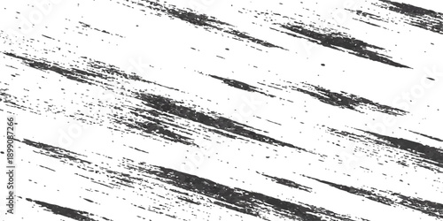 Vintage black and white abstract grunge background featuring a dark textured wall pattern with dirty paint splatters and old ink splashes on a rough gray paper surface