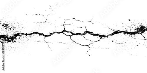 A grunge wallpaper design featuring a liquid splash of water and black ink splatters on a dirty paper texture with paint stains and artistic vector patterns