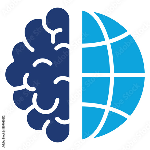 neurology mixed color icon