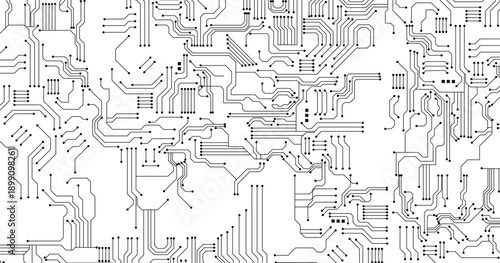 Technology black circuit diagram design.
