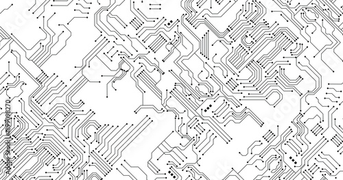 Technology black circuit diagram design.