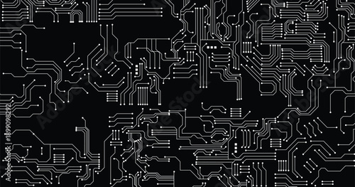 High-tech technology background texture. Circuit board vector illustration.