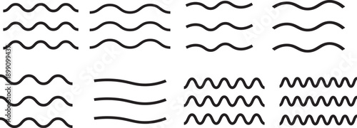 Vector wind lines icons, air flow icons.Minimal breeze icon collection. Isolated vector illustration on white background. Professional ventilation service logo
