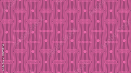 Vibrant Pink Geometric Tile Design