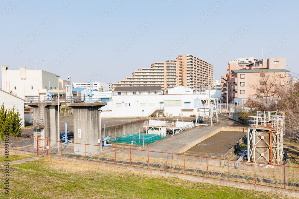 Obraz premium 枚方市磯島取水場(大阪府)