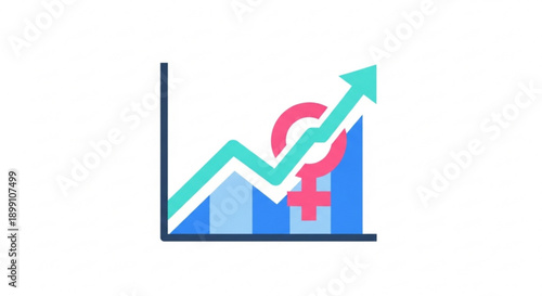 Financial growth chart with rising pound sterling currency symbol and increasing revenue graph