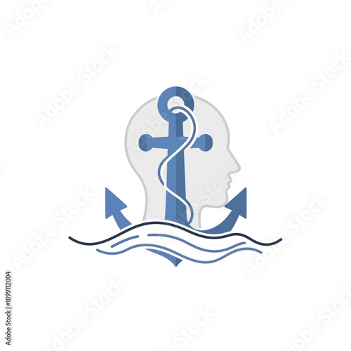 Anchor Symbolizing Stability Within Human Mind and Thoughts.
