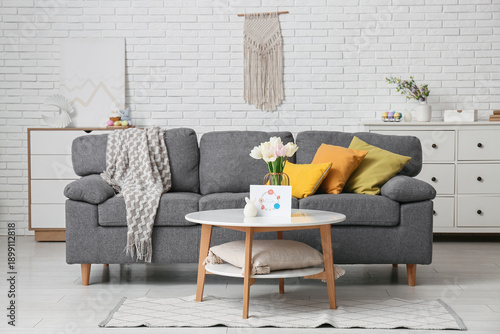 Interior of modern living r...