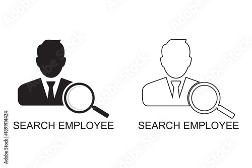 search employe icon , recruitment icon