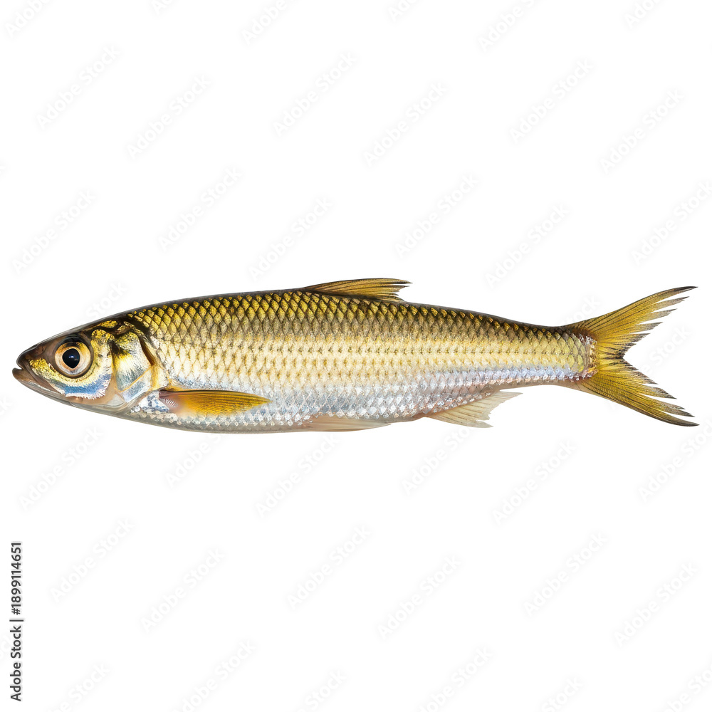Fototapeta premium Gold fish on transparent background