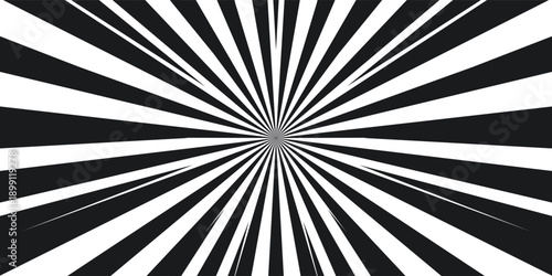 Manga speed burst frame. Radial anime speed lines. Crash zoom effect for comic book. Radial lines overlay template. Manga brust frame. Cartoon boom effect. Vector illustration on white background.