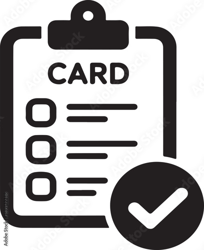 Card Registration and Document Verification Checklist Icon