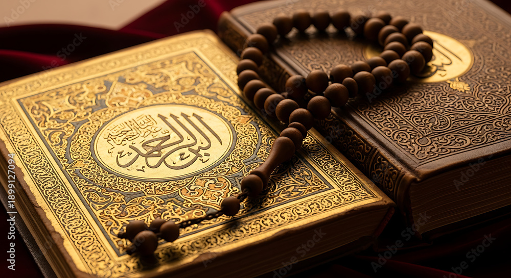 Fototapeta premium Holy Book and Tasbih