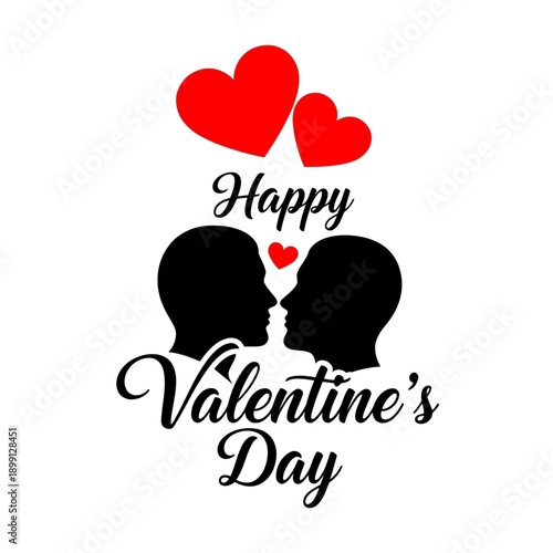 Happy valentines day couple under umbrella with bicycle and tree