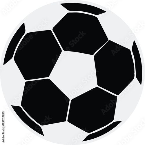 football minimalist black white soccer ball graphic for print use
