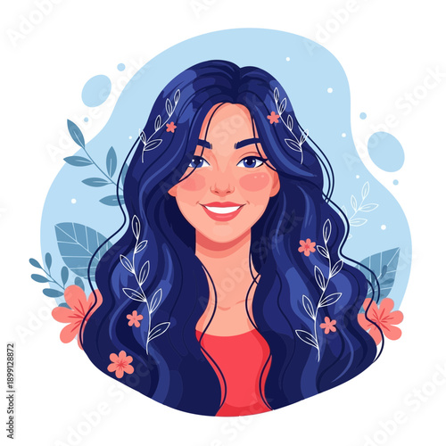 Woman practicing yoga in a serene home environment with plants