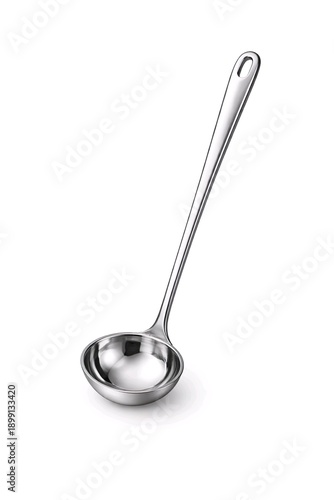 Wallpaper Mural Stainless Steel Soup Ladle Isolated on White Background Torontodigital.ca