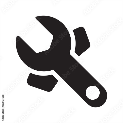 wrench settings icon vector illustration