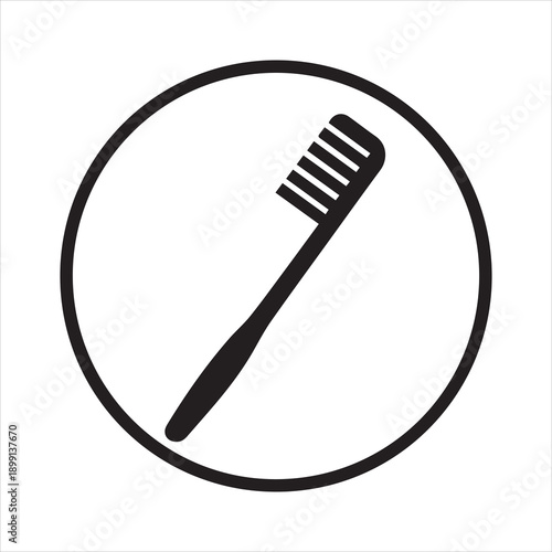 toothbrush icon vector illustration