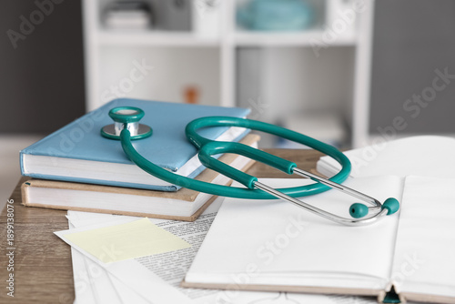 Stethoscope with notebooks ...