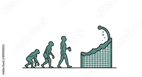 Human Evolution Towards Technology and Progress.