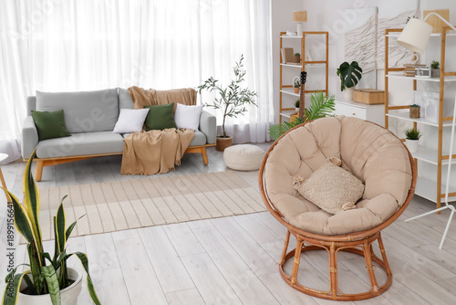 Interior of light living ro...