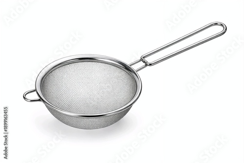 Wallpaper Mural Stainless Steel Fine Mesh Sieve Isolated on White Torontodigital.ca