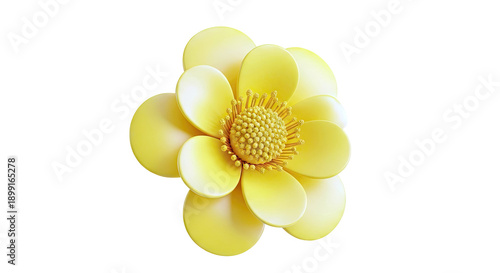 Wallpaper Mural Stylized Yellow Flower Torontodigital.ca