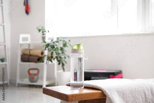 Sports water bottle with to...