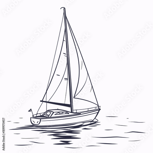 Sailboat on calm waters