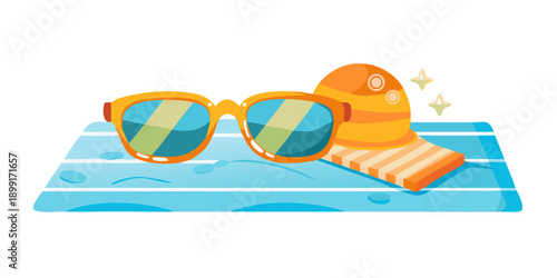 Summer beach relaxation