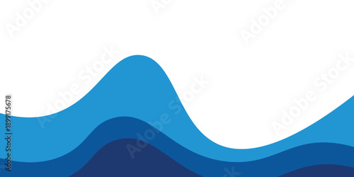 Sea waves layer vector background illustration. Sea beach vector illustration. eps10