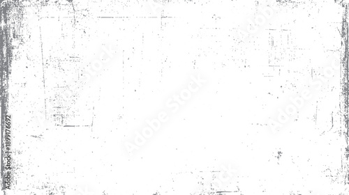 Textured grunge overlay with distressed gray marks and scratches on white background
