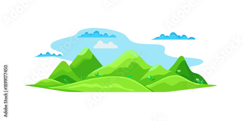Lush green mountain landscape