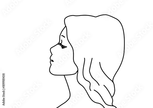 女性の横顔
