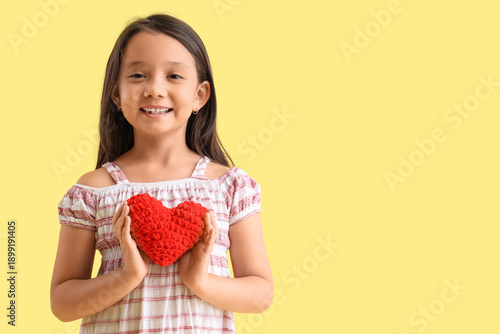 Cute little Asian girl with...