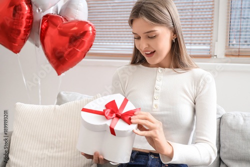 Beautiful woman opening gif...