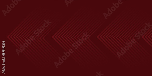 Abstract red neon arrow light glow background. Futuristic cyber laser line motion banner for casino. Dynamic techno perspective beam 3d graphic design. Cool party power and energy boost led tunnel